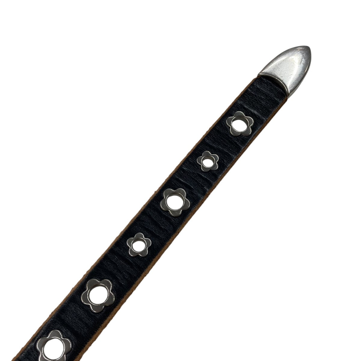 OUR LEGACY(アワーレガシー) FLOWERS ON BLACK LEATHERレザーベルト