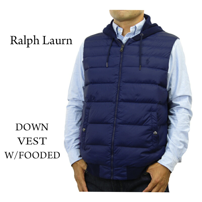 楽天市場】ラルフローレン POLO Ralph Lauren ダウン ベスト ネイビー