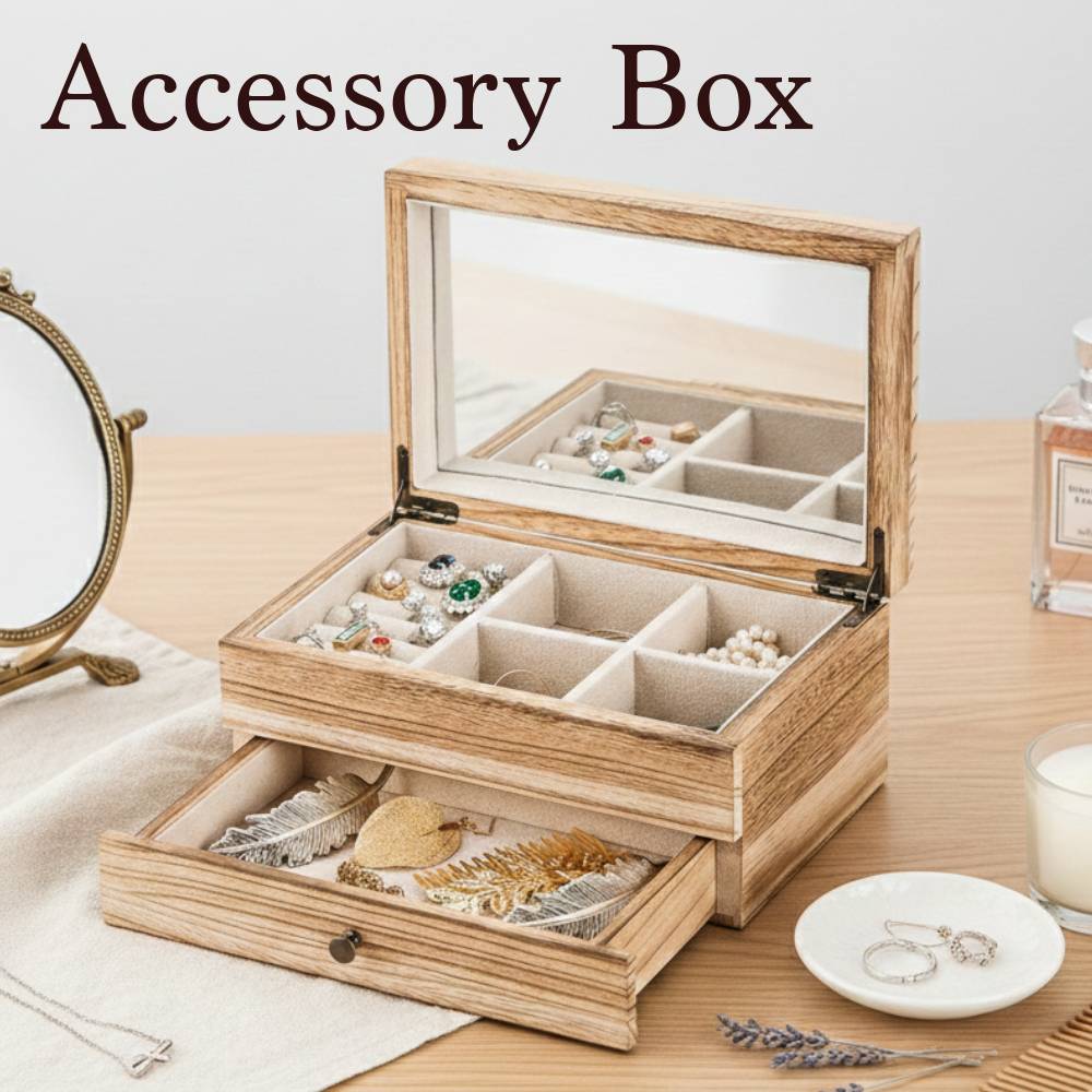 楽天市場】ヴィンテージ木製ジュエリー収納ボックス レトロな