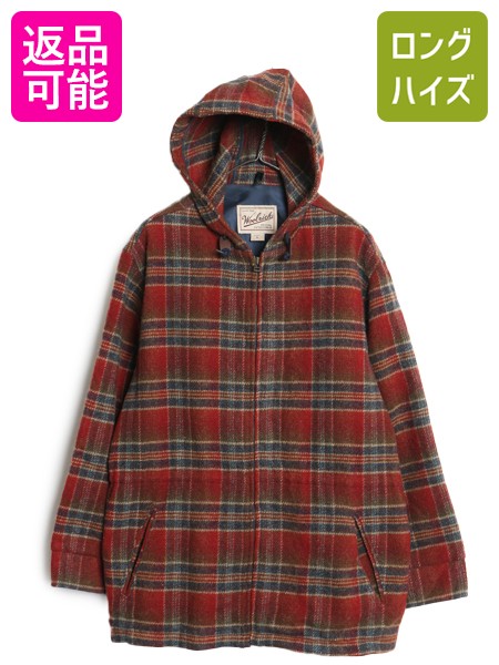 楽天市場】90s USA製 □ ウールリッチ 裏ボア チェック ウール