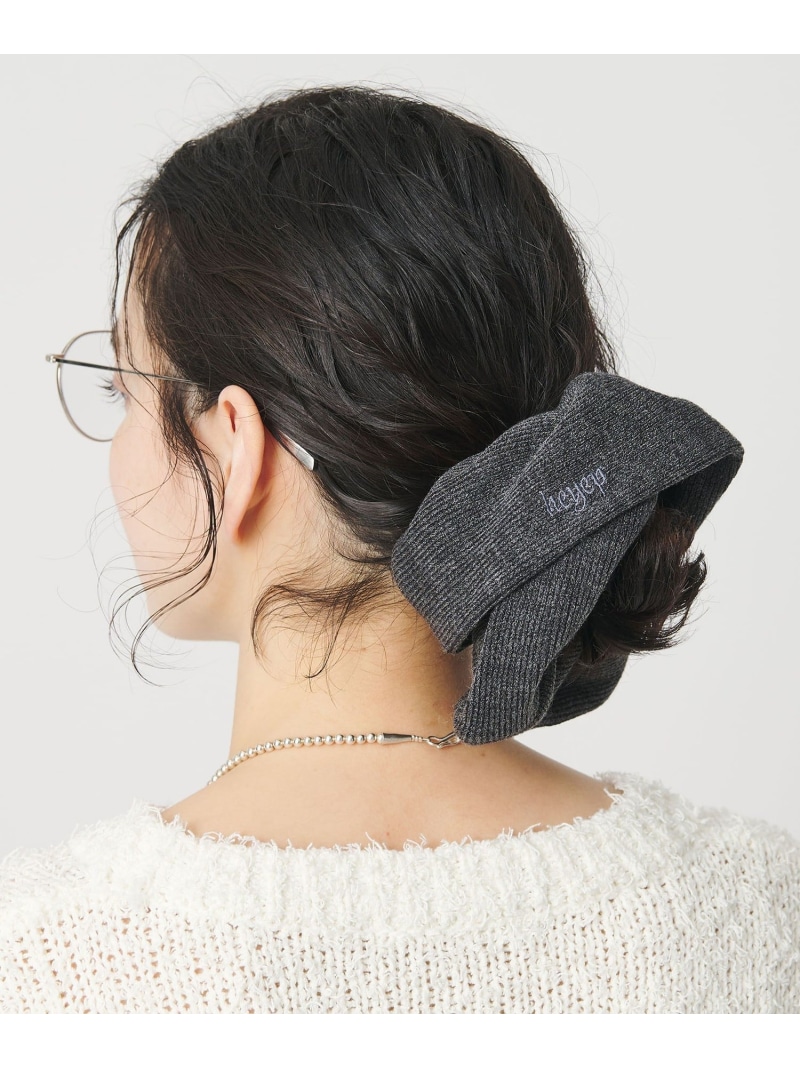 楽天市場】heyep(ヘイップ)/Cat Charm Faux Leather Scrunchie