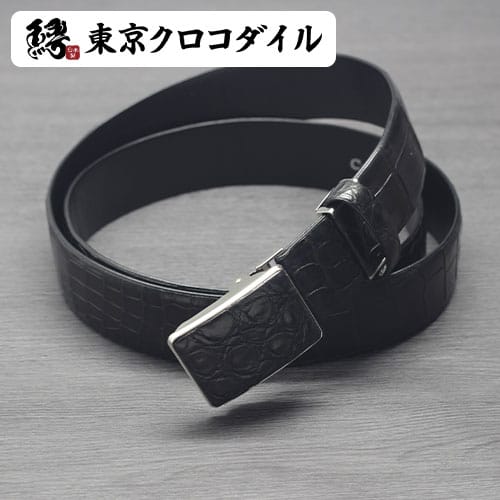 楽天市場】ワニ革 ベルト クロコダイル メンズ 35mm 日本製