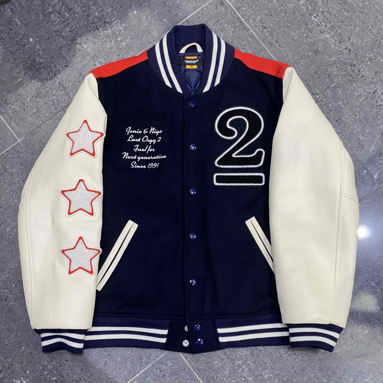 楽天市場】L【UNDERCOVER x HUMAN MADE 22AW LAST ORGY 2 VARSITY