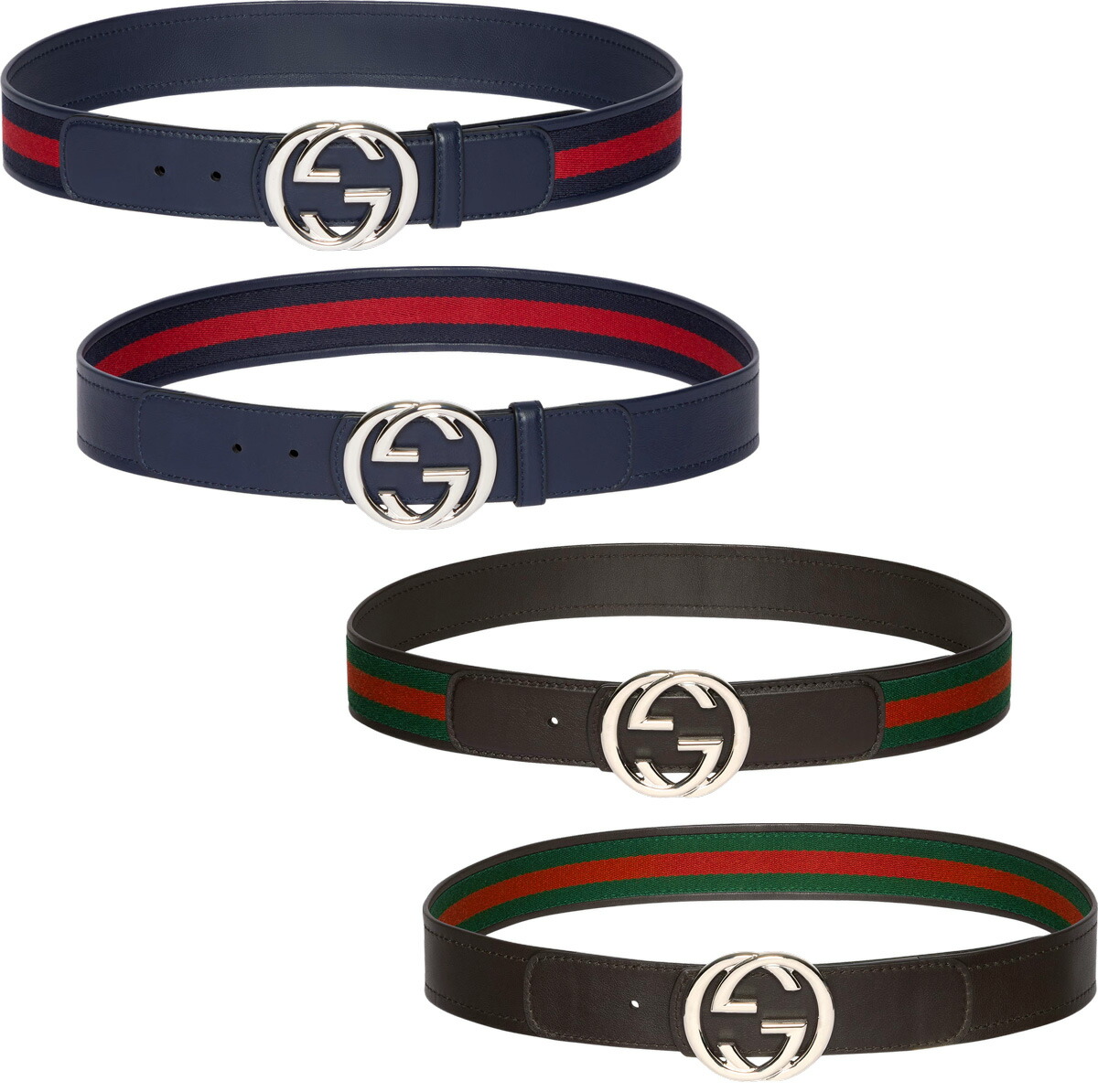 楽天市場】GUCCI グッチメンズレザーベルト ブラックインター