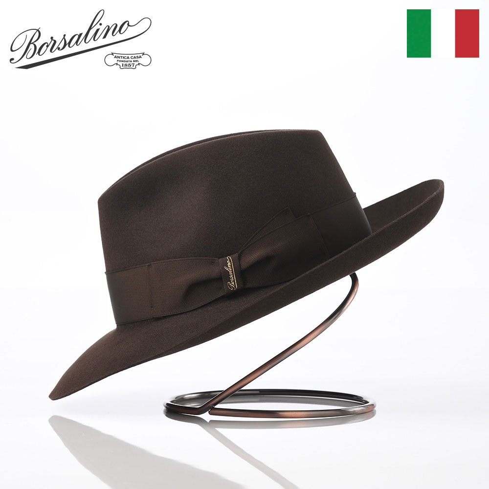 楽天市場】Borsalino ボルサリーノ 中折れハット フェルト帽 秋 冬