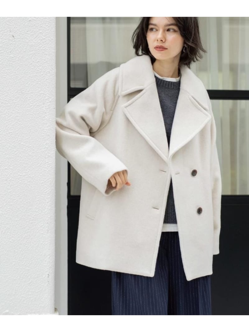 楽天市場】【SALE／30%OFF】カシミヤブレンドウールミドルピーコート