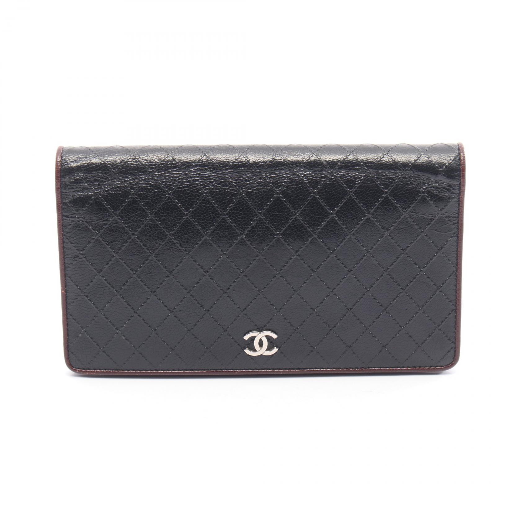 楽天市場】【中古】CHANEL 二つ折り財布 ロングウォレット ビコローレ