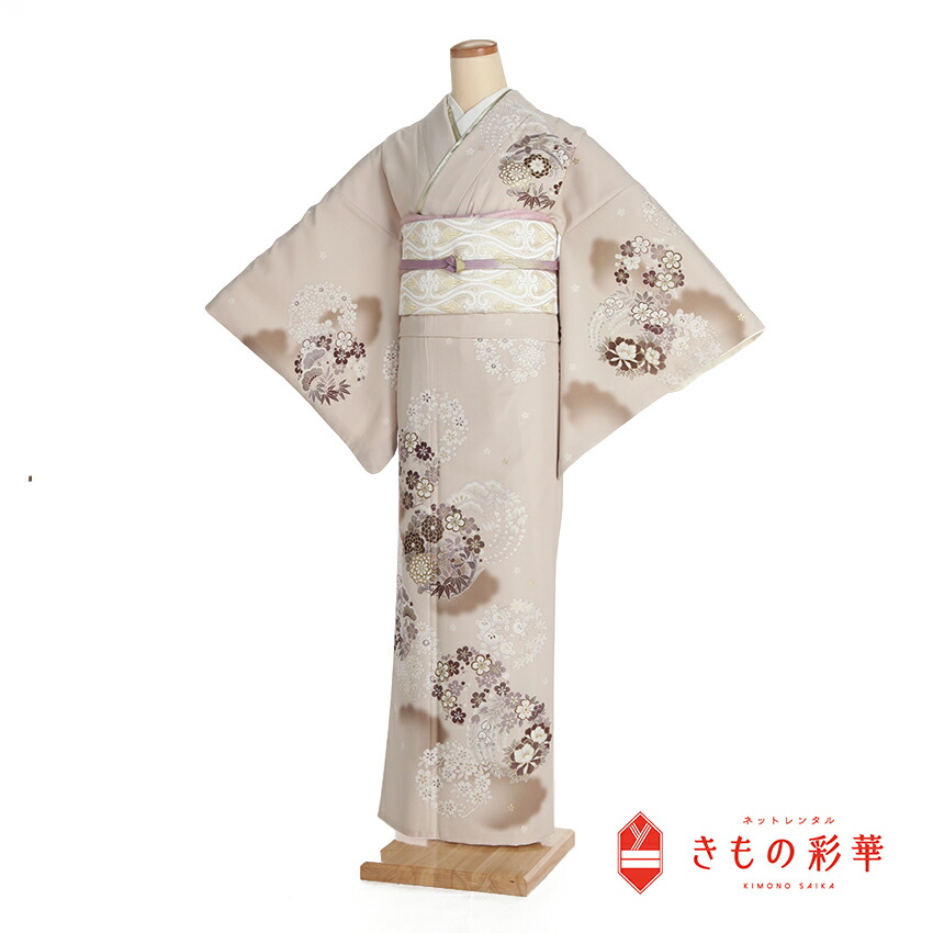 楽天市場】【レンタル】訪問着 6022 ピンクベージュ ピンク ベージュ