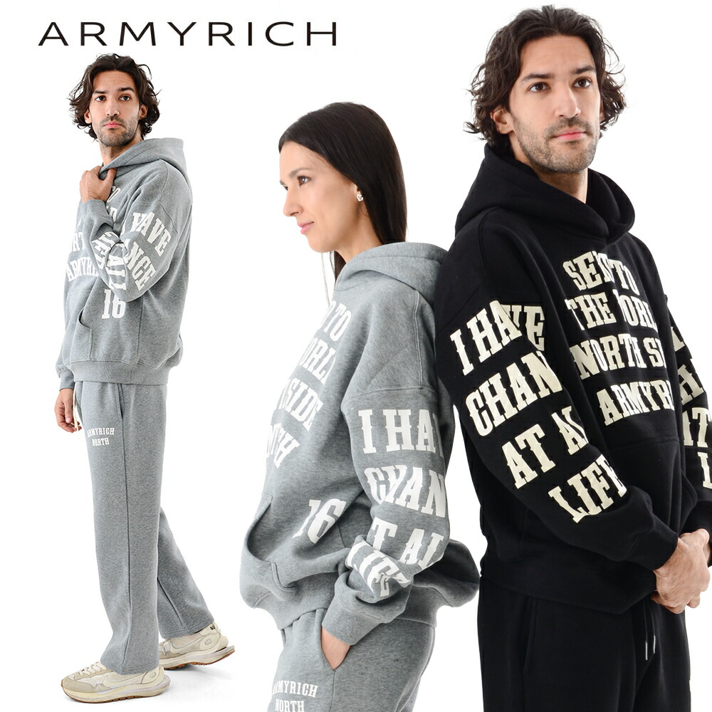 楽天市場】【22%OFF】☆OT ARMYRICH 裏起毛メッセージプリントパーカー