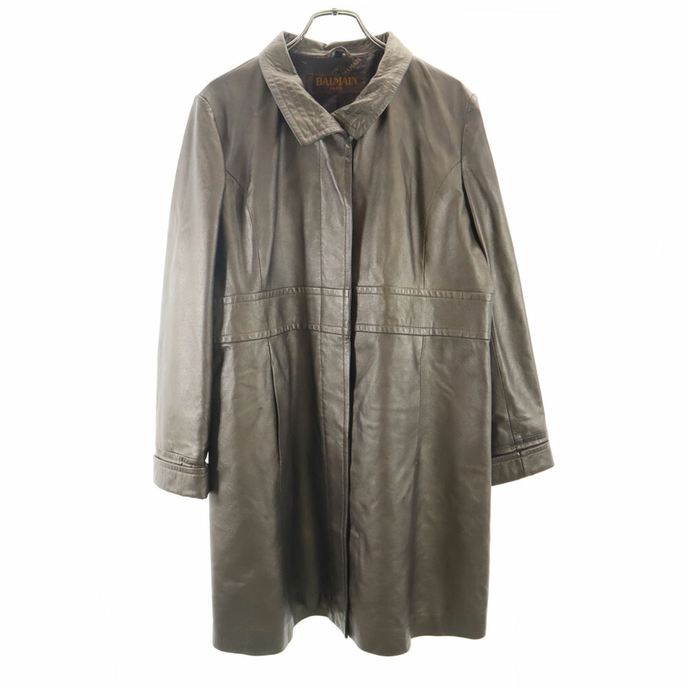 楽天市場】BALMAIN PARIS バルマン レザーコート 良好 13 ブラック 羊