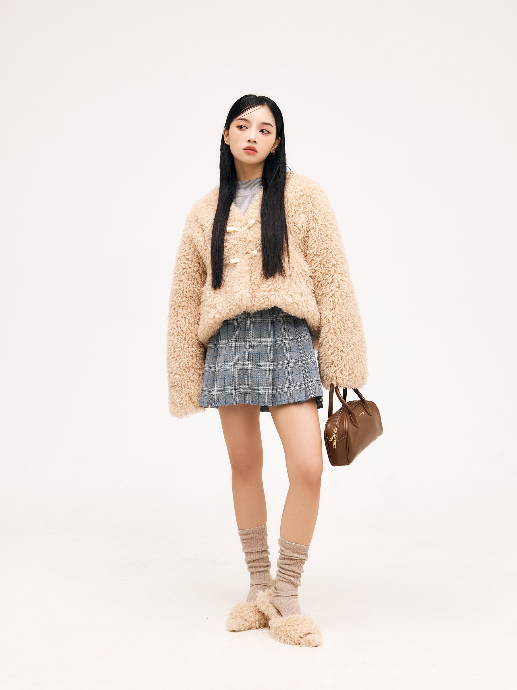 SALE／50%OFF】eimy istoire French poodle fur リボンジャケット