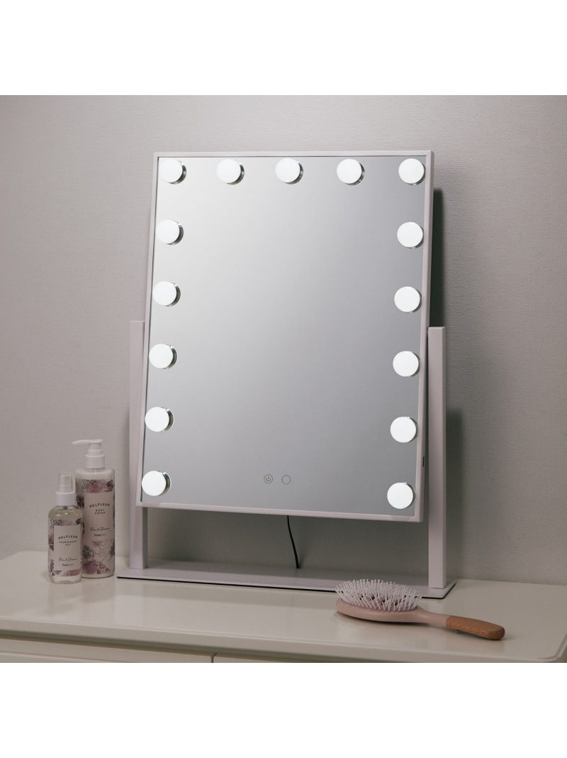 楽天市場】Francfranc エルドラド ハリウッドミラー ホワイト 調光 調