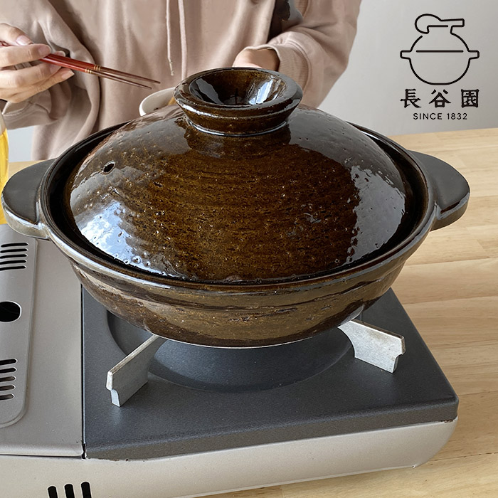 楽天市場】長谷園 伊賀土鍋 刷毛目 大(3〜5人用) ANH-03 母の日 炊飯