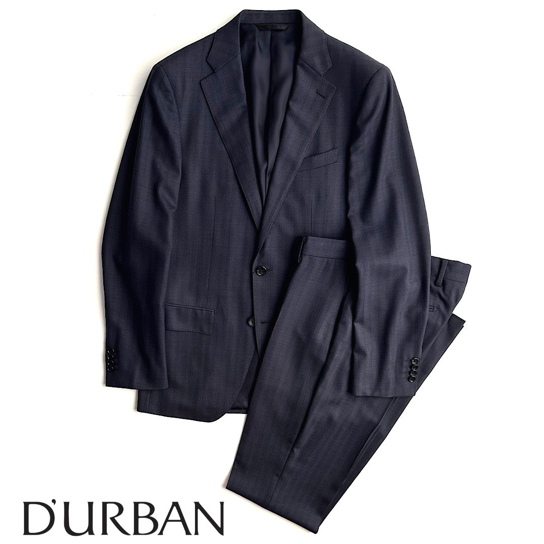 A926 美品 NEWYORKER 3点 スーツ上下 総裏 シルク混 日本製 茶 A926 美