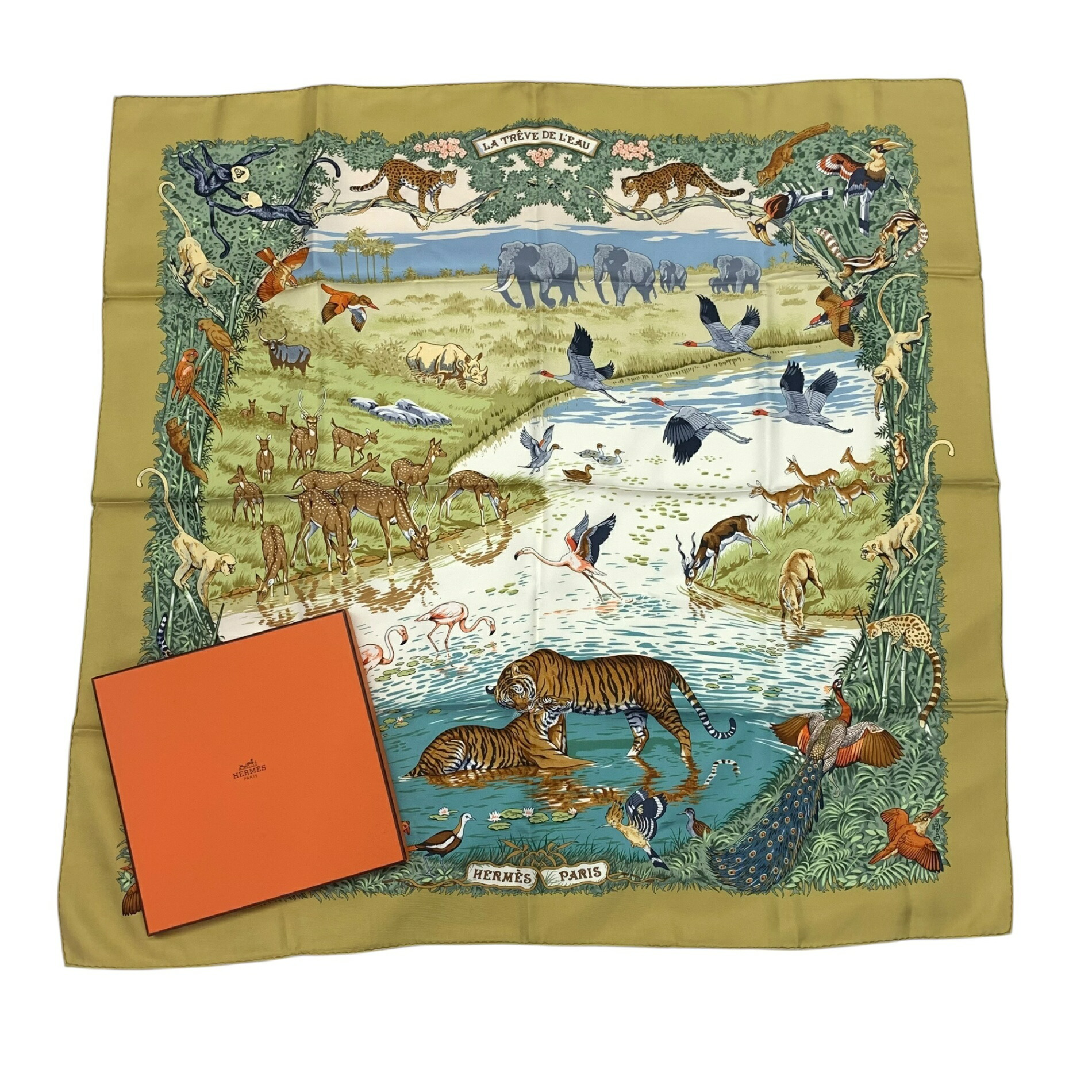 楽天市場】美品 HERMES エルメス スカーフ カレ90 DIP DYE ディップ