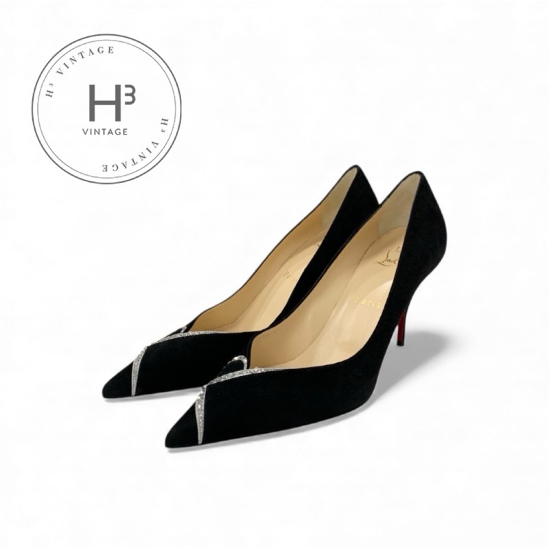 楽天市場】クリスチャンルブタン パンプス ブラック レッド レディース