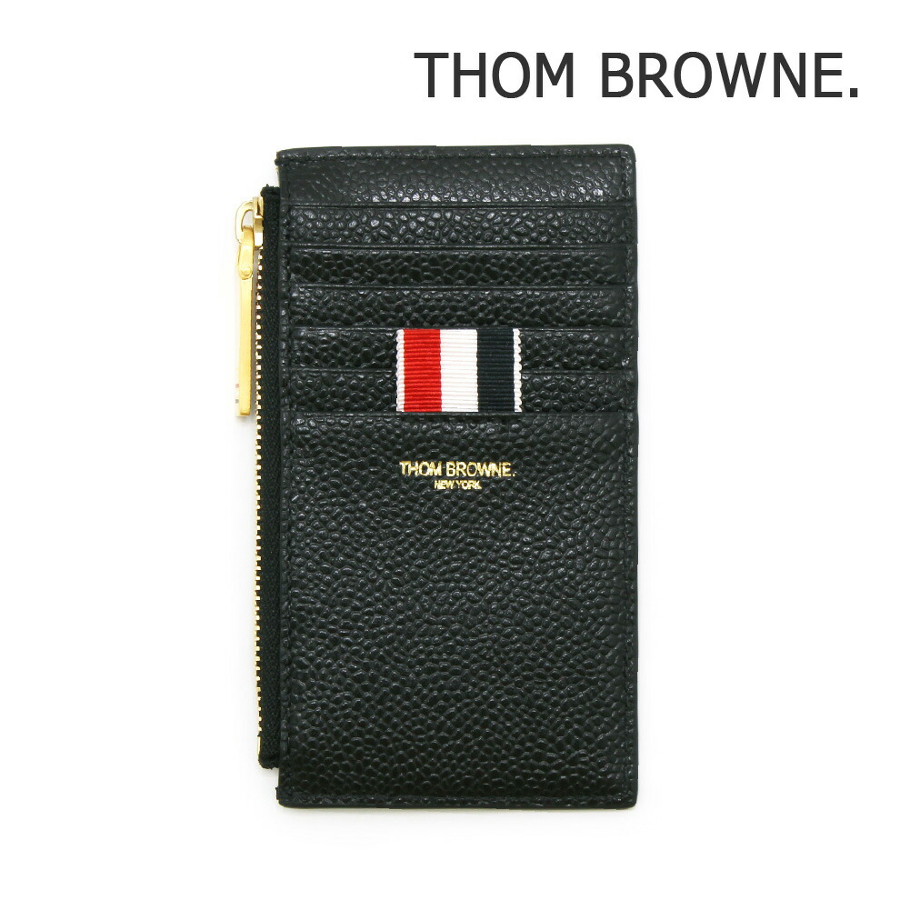 楽天市場】THOM BROWNE トムブラウン Flat Wallet ハーフジップ