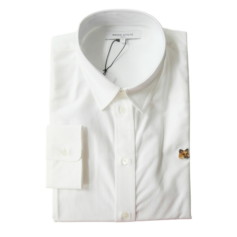 楽天市場】メゾンキツネ シャツ 長袖 メンズ グレイ フォックスヘッド