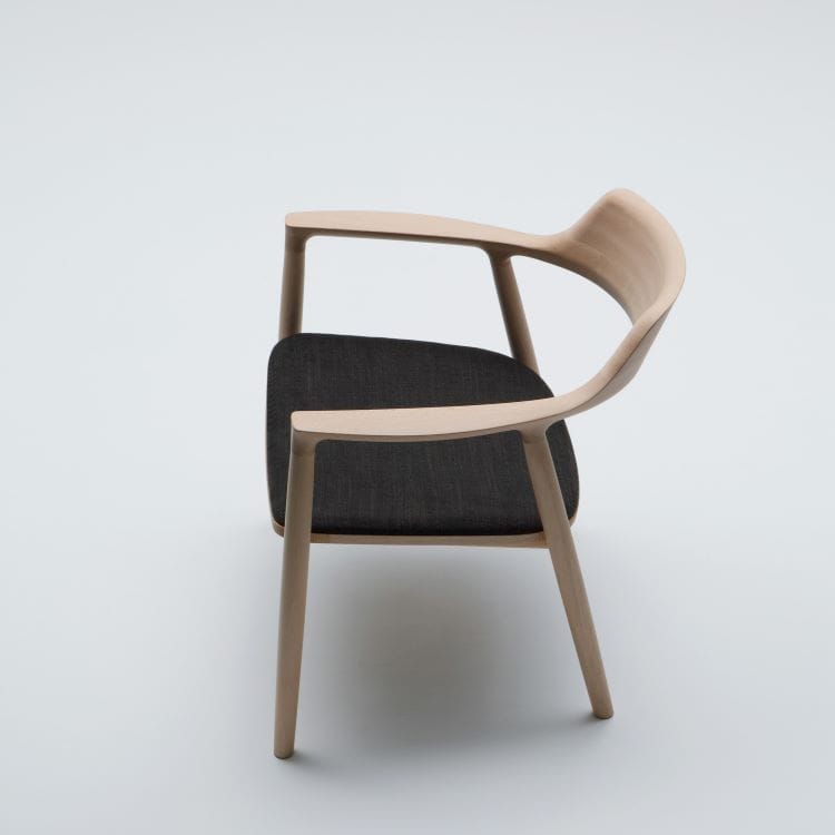 ヒロシマ アームチェア (張座 / ビーチ / ウレタン塗装 / ナチュラル