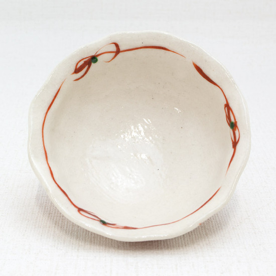 和雑貨 四季彩堂 オンラインショップ / 美濃焼 飯碗小 赤絵二花
