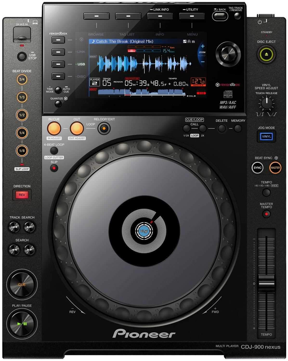Pioneer DJ CDJ900NXS Nexus Performance Tabletop Digital Multi Player