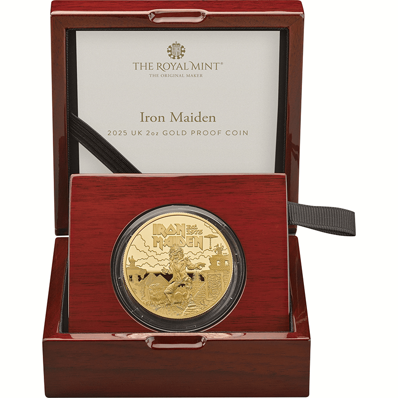 英国 2025年 伝説のミュージシャン アイアン・メイデン 200ポンド金貨