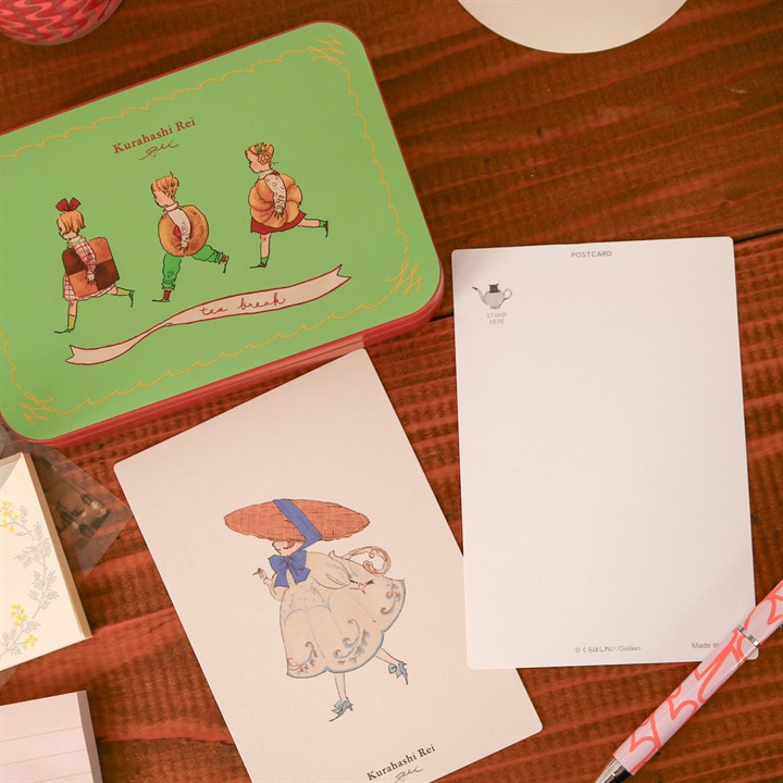 Kurahashi Rei】くらはしれい 缶入りポストカード｜てんとてん