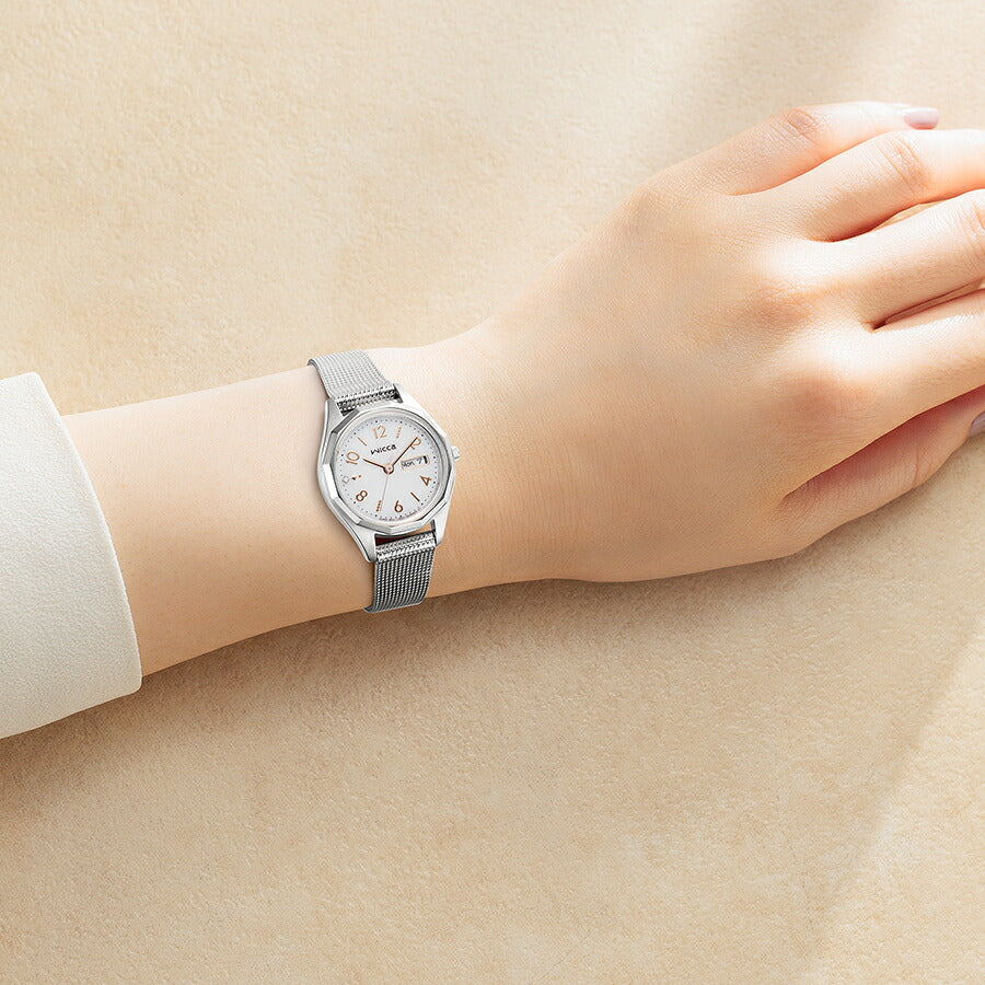 シチズン ウィッカ 多角形ベゼル KH3-517-11 レディース ソーラー