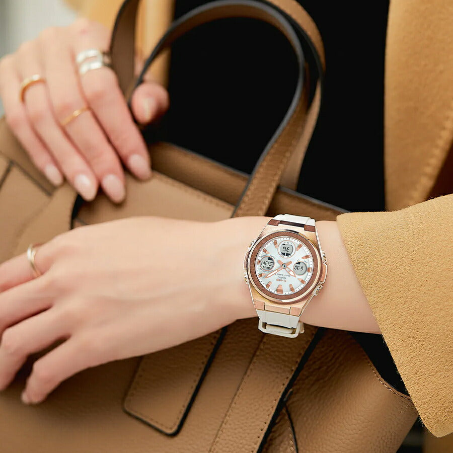 BABY-G G-MS MSG-W600G-7AJF レディース 電波ソーラー アナデジ 樹脂