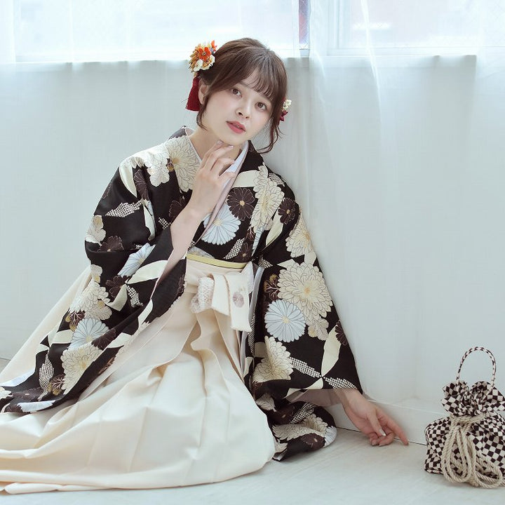 はむいちな 様 ロボホン 服 淡青藤色&山葵色 きもの 仙台平袴風 羽織