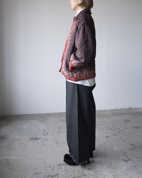 VONIQUE / crinkle crinkle crinkle / pattern quilt blouson