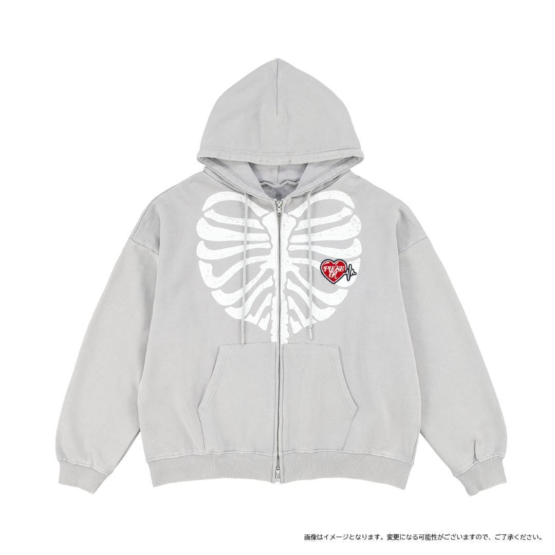 ジップアップフーディー（GRAY） – YGEX OFFICIAL SHOP
