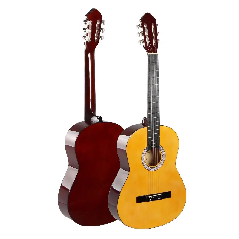 卸売39インチ6弦クラシックアコースティックギターがピックアップ付き