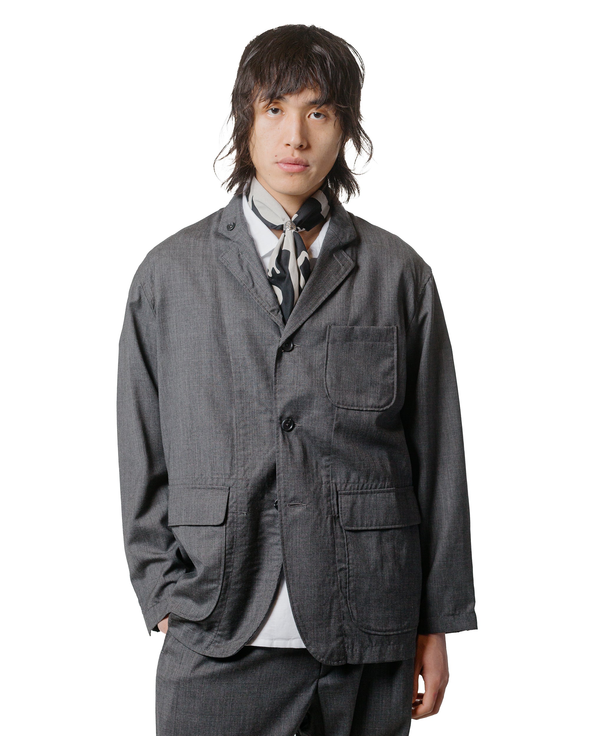 Engineered Garments Loiter Jacket Charcoal Tropical Wool