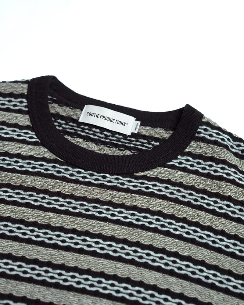 COOTIE PRODUCTIONS 25S/S Jacquard Border S/S Tee