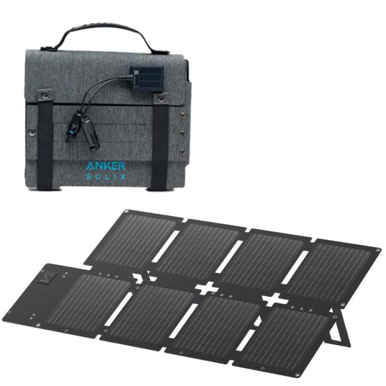 Anker ポータブル電源＆ソーラーパネルセット／230Wh／8ポート／防災