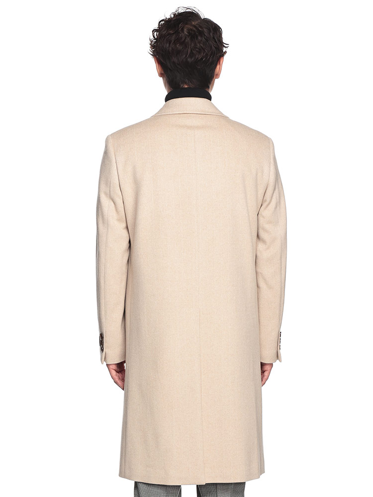 チェスターコート メンズ ビジネス 紳士 カシミヤ100％ シングル M L