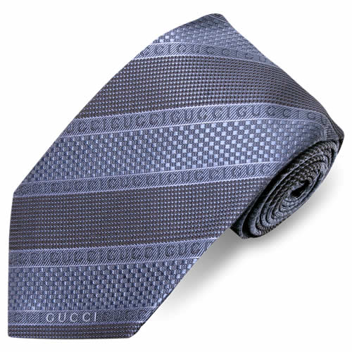 GUCCI（グッチ） ネクタイ ストライプ柄 シルク イタリア製 8cm幅