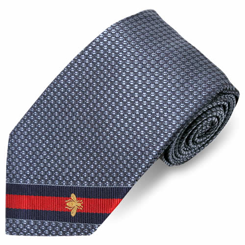 GUCCI（グッチ） ネクタイ ビー ハチ ストライプ柄 シルク イタリア製