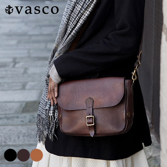 vasco（ヴァスコ） オールドオイルシリーズ LEATHER POSTMAN SHOULDER