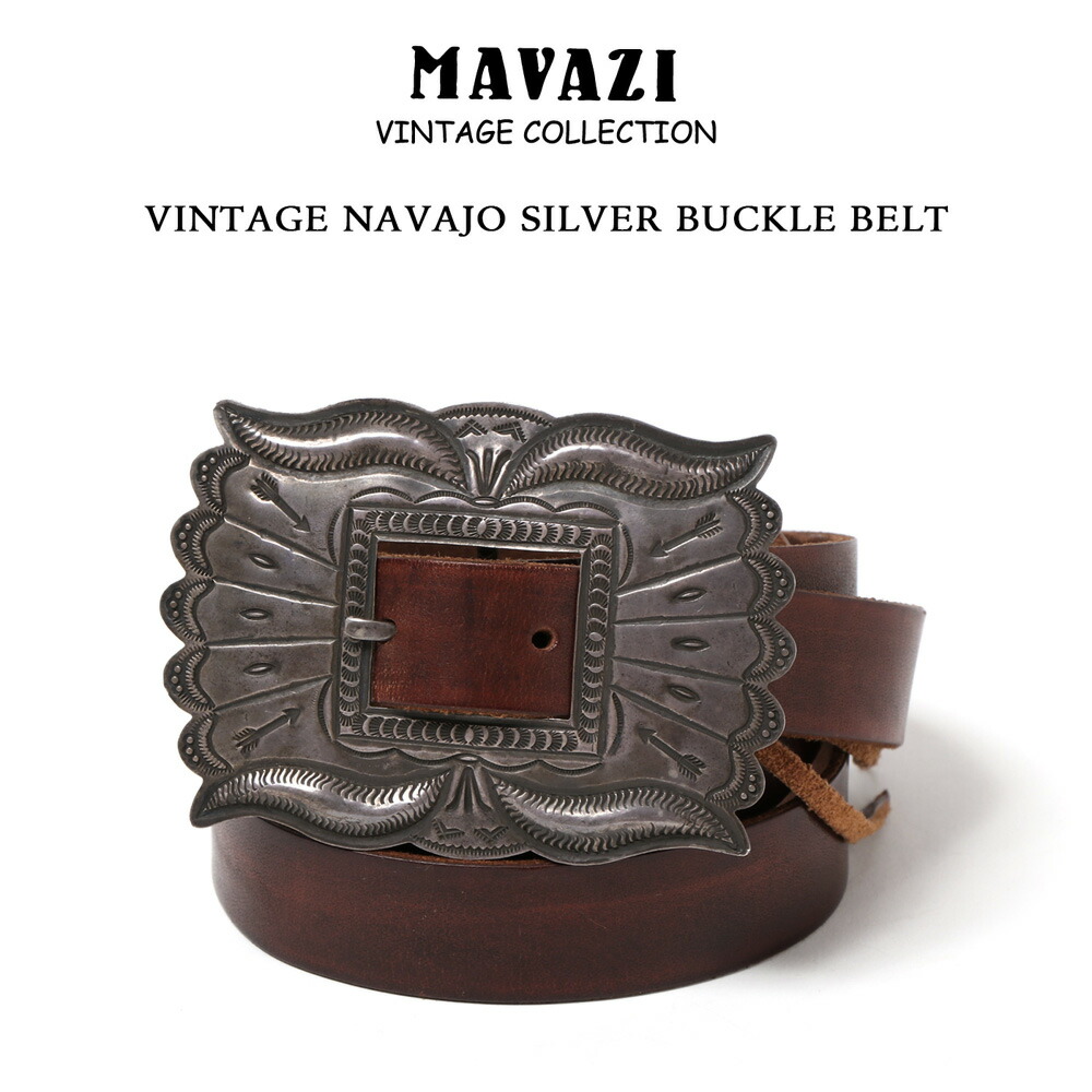 NAVAJO（ナバホ） VINTAGE NAVAJO SILVER BUCKLE BELT ビンテージ