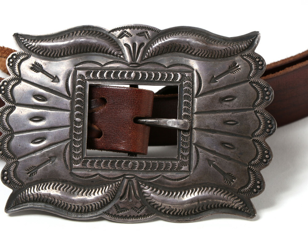 NAVAJO（ナバホ） VINTAGE NAVAJO SILVER BUCKLE BELT ビンテージ