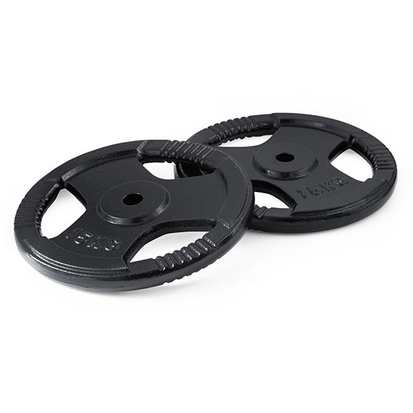 バーベル 用 プレート 穴あき 15kg 2個セット 追加 ダンベルプレート