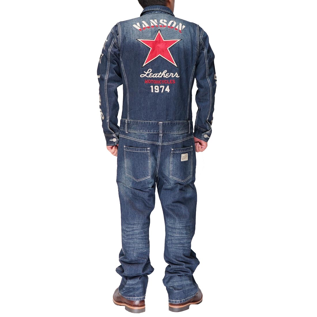 VANSON バンソン ツナギ オールインワン 上下セットアップ NVAO-2401