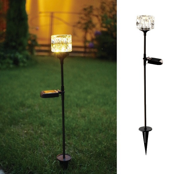 キシマ（KISHIMA） キューブ スティックソーラーガーデンライト LED