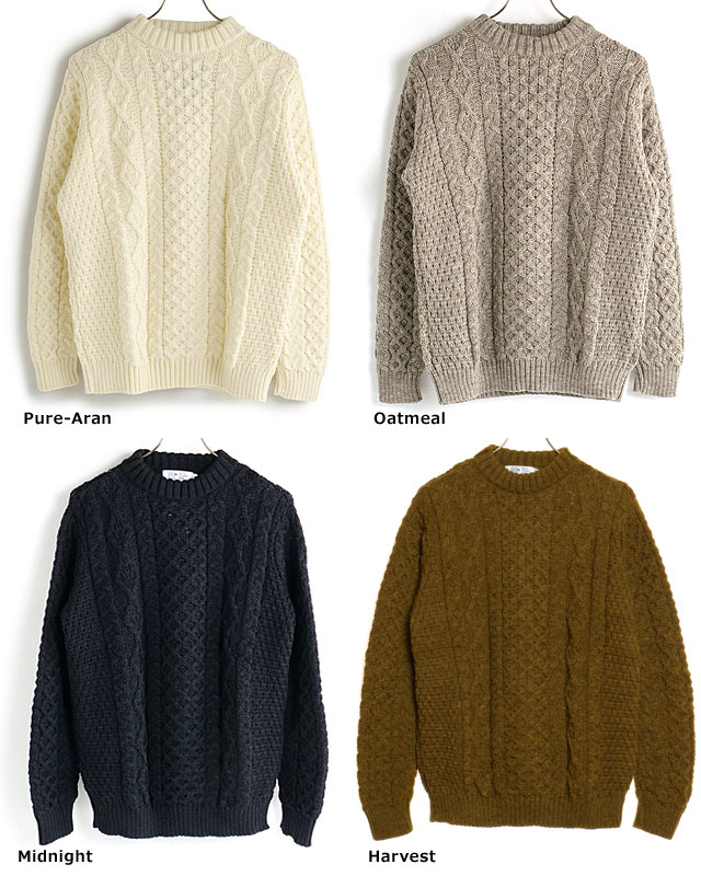 Kerrywoollenmills（ケリーウーレンミルズ） メンズ アランケーブル