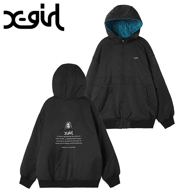 X-girl（エックスガール） レディース リバーシブル キルテッド
