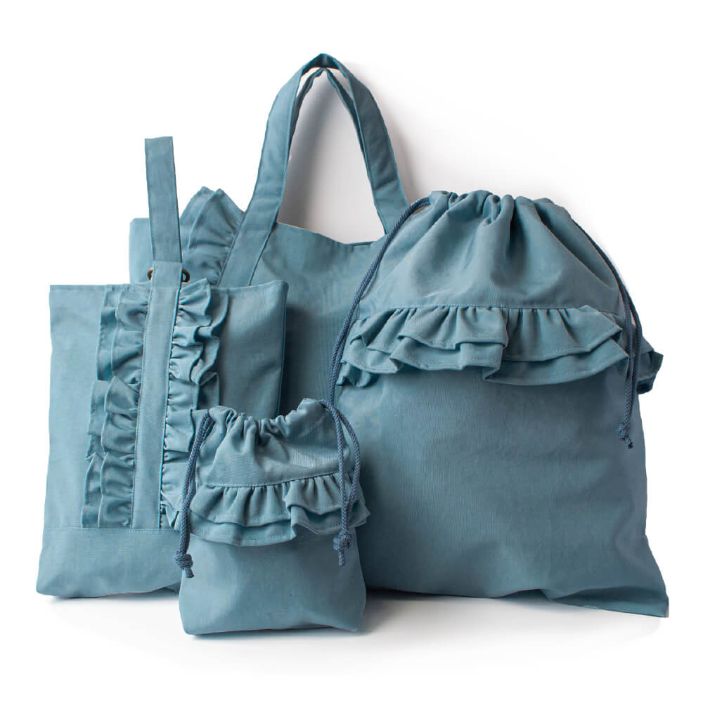 入園入学4点セット 撥水 フリル かわいい 女の子 安心の日本製