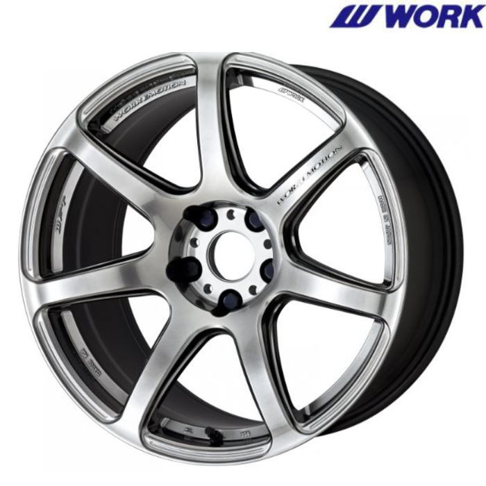 WORK 17インチ 4穴 100 7J WORK EMOTION T7R グリミットシルバー