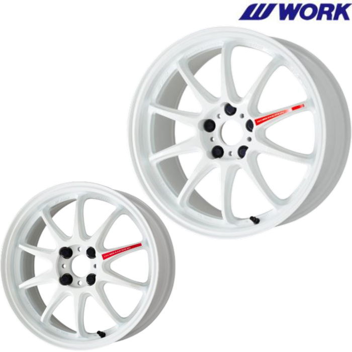 WORK 15インチ 4穴 100 5J WORK EMOTION ZR10 アズールホワイト